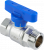 Кран шаровой FAR 1/2", ВР-"американка", син. бабочка, хром Кран шаровой FAR 1/2", ВР-"американка", син. бабочка, хром